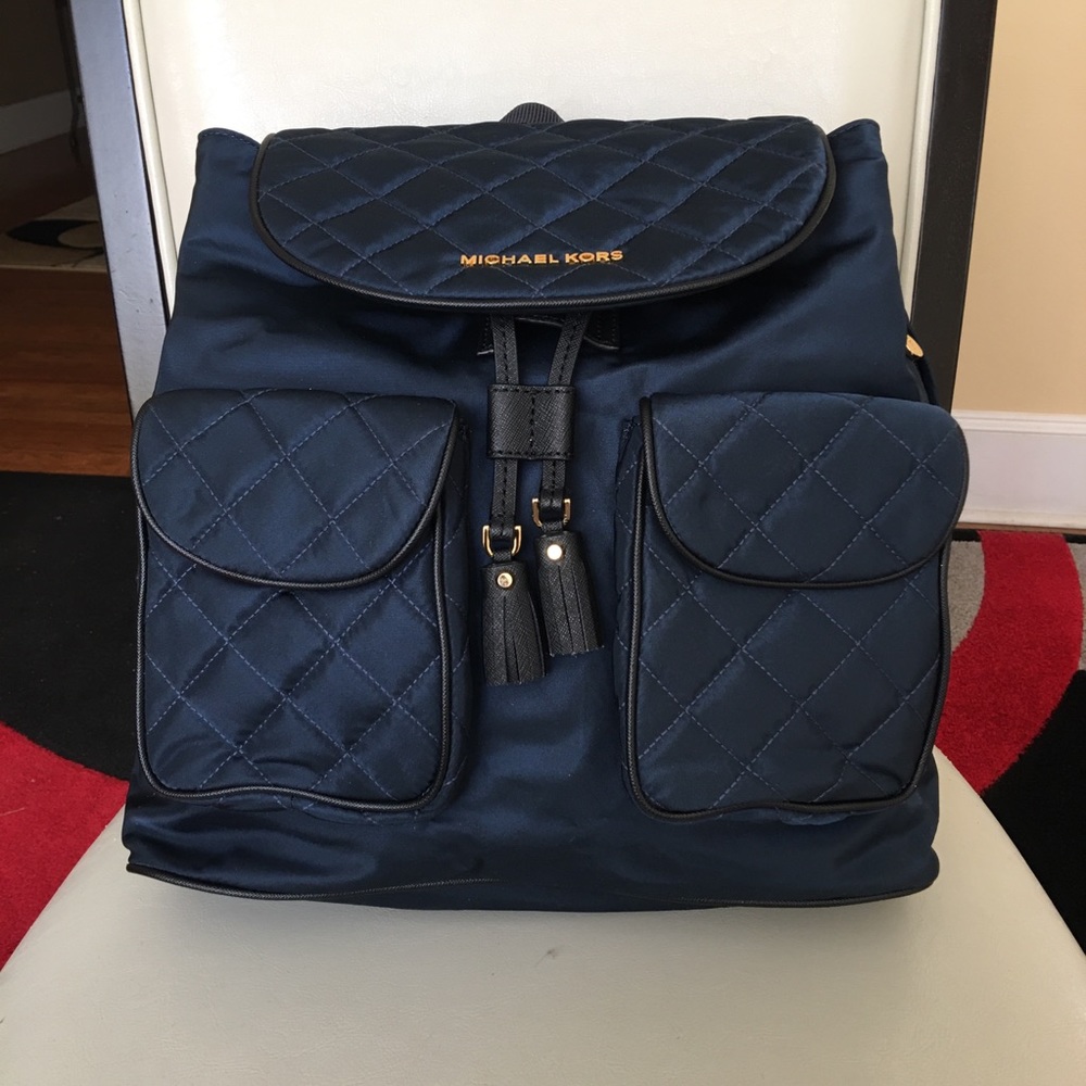 Beautiful Michael Kors Navy Blue Backpack